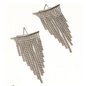 Elegant Silver Dangle Earrings A979
